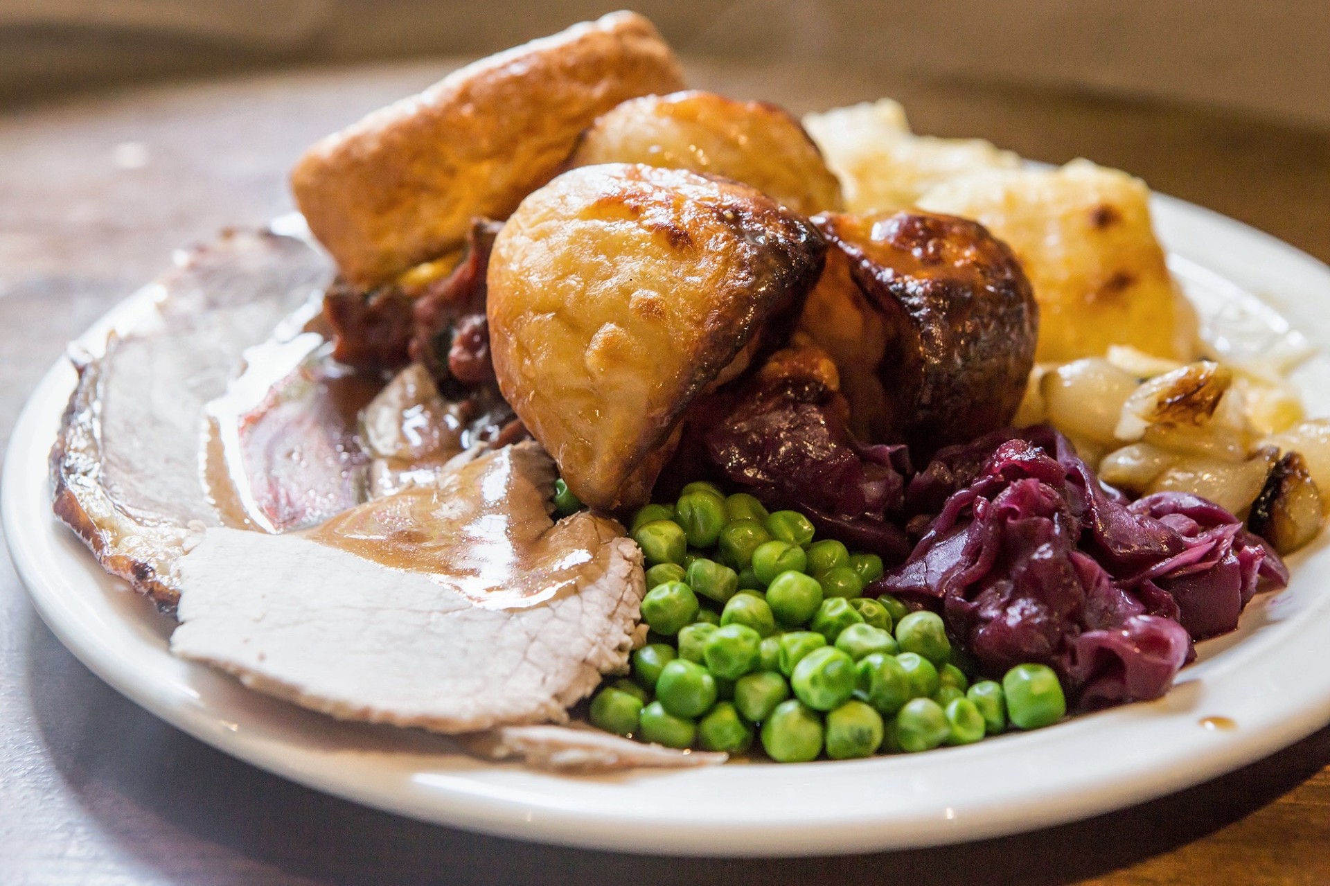 Sunday roast served at The Dolphin